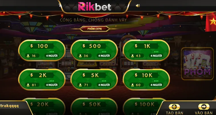 Phỏm Tại RikBet Nghệ Thuật Câu Bài Đỉnh Cao Đại Phá Hàng Phòng Ngự Đối Phương
