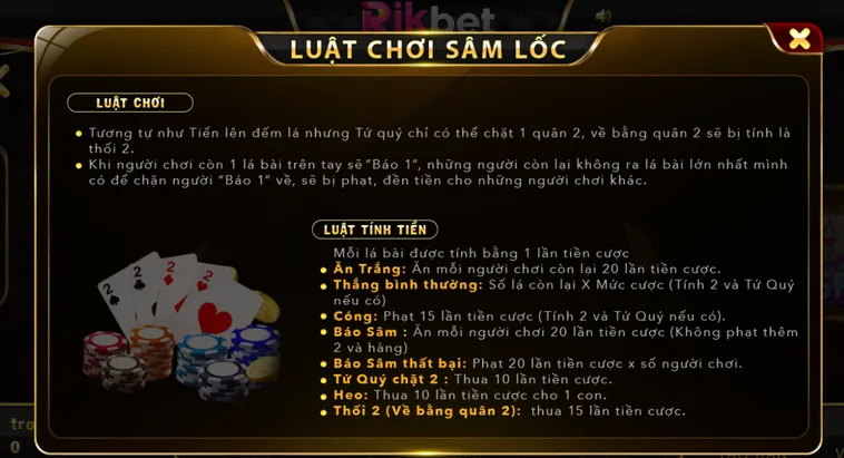 Bí Quyết Chinh Phục Sảnh Bài Sâm Lốc Tại RikBet Thắng Lớn Ngay
