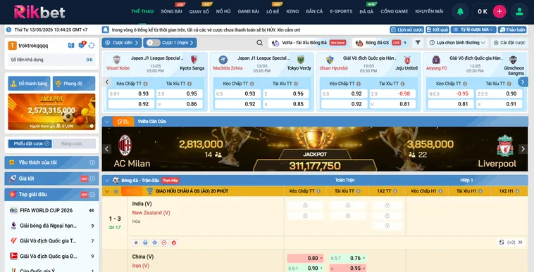 Tuyệt Chiêu Đại Phá Bảng Kèo Thể Thao K Sports RikBet Rinh Tiền Khủng